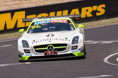 84;8-February-2014;Australia;Bathurst;Bathurst-12-Hour;HTP-Motorsport;Harold-Primat;Maximilian-Buhk;Mercedes‒Benz-SLS-AMG-GT3;NSW;New-South-Wales;Thomas-Jaeger;Thomas-Jäger;auto;endurance;motorsport;racing;super-telephoto