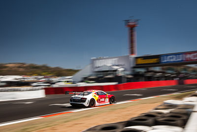 3;3;8-February-2014;Audi-R8-LMS-Ultra;Australia;Bathurst;Bathurst-12-Hour;Laurens-Vanthoor;NSW;New-South-Wales;Phoenix-Racing;Rahel-Frey;Rene-Rast;René-Rast;auto;endurance;motion-blur;motorsport;racing;sky;wide-angle