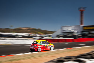 95;8-February-2014;Australia;Bathurst;Bathurst-12-Hour;Clyde-Campbell;Fiat-Abarth-500;Fiat-Abarth-Motorsport;Joshua-Dowling;NSW;New-South-Wales;Paul-Stokell;Toby-Hagon;auto;endurance;motion-blur;motorsport;racing;sky;wide-angle