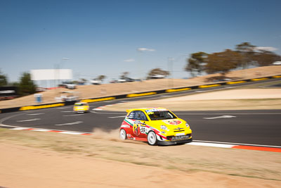 59;8-February-2014;Australia;Bathurst;Bathurst-12-Hour;Fiat-Abarth-500;Fiat-Abarth-Motorsport;Luke-Ellery;Matt-Campbell;Matt-Cherry;NSW;New-South-Wales;auto;endurance;motion-blur;motorsport;racing;sky;wide-angle