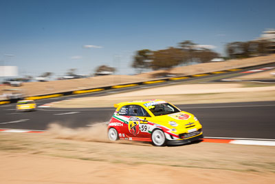 59;8-February-2014;Australia;Bathurst;Bathurst-12-Hour;Fiat-Abarth-500;Fiat-Abarth-Motorsport;Luke-Ellery;Matt-Campbell;Matt-Cherry;NSW;New-South-Wales;auto;endurance;motion-blur;motorsport;racing;sky;wide-angle