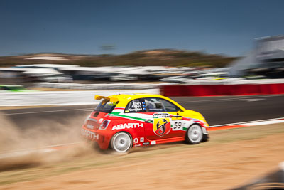 59;8-February-2014;Australia;Bathurst;Bathurst-12-Hour;Fiat-Abarth-500;Fiat-Abarth-Motorsport;Luke-Ellery;Matt-Campbell;Matt-Cherry;NSW;New-South-Wales;auto;endurance;motion-blur;motorsport;racing;sky;wide-angle