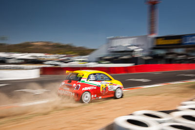 59;8-February-2014;Australia;Bathurst;Bathurst-12-Hour;Fiat-Abarth-500;Fiat-Abarth-Motorsport;Luke-Ellery;Matt-Campbell;Matt-Cherry;NSW;New-South-Wales;auto;endurance;motion-blur;motorsport;racing;sky;wide-angle