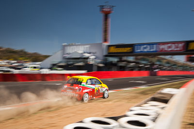 59;8-February-2014;Australia;Bathurst;Bathurst-12-Hour;Fiat-Abarth-500;Fiat-Abarth-Motorsport;Luke-Ellery;Matt-Campbell;Matt-Cherry;NSW;New-South-Wales;auto;endurance;motion-blur;motorsport;racing;sky;wide-angle