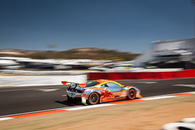 33;33;8-February-2014;Australia;Bathurst;Bathurst-12-Hour;Clearwater-Racing;Craig-Baird;Ferrari-458-Italia-GT3;Hiroshi-Hamaguchi;Matt-Griffin;Mok-Weng-Sun;NSW;New-South-Wales;auto;endurance;motion-blur;motorsport;racing;sky;wide-angle