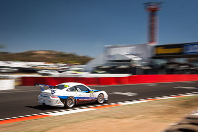 67;67;8-February-2014;Australia;Bathurst;Bathurst-12-Hour;Jeff-Lowrey;Jonathan-Venter;Motorsport-Services;NSW;New-South-Wales;Porsche-997-GT3-Cup;Tony-Richards;auto;endurance;motion-blur;motorsport;racing;sky;wide-angle