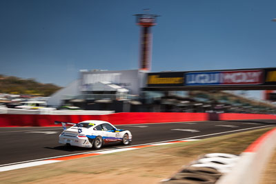 67;67;8-February-2014;Australia;Bathurst;Bathurst-12-Hour;Jeff-Lowrey;Jonathan-Venter;Motorsport-Services;NSW;New-South-Wales;Porsche-997-GT3-Cup;Tony-Richards;auto;endurance;motion-blur;motorsport;racing;sky;wide-angle