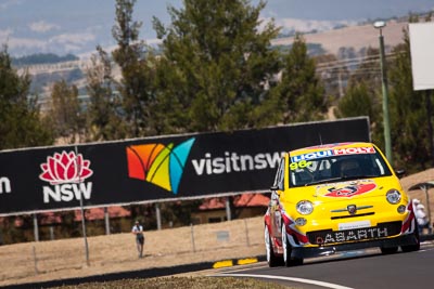 96;8-February-2014;Australia;Bathurst;Bathurst-12-Hour;Fiat-Abarth-500;Fiat-Abarth-Motorsport;Gregory-Hede;Luke-Youlden;Mike-Sinclair;NSW;New-South-Wales;Paul-Gover;auto;endurance;motorsport;racing;super-telephoto