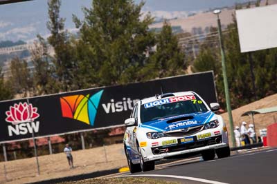 7;7;8-February-2014;Angus-Kennard;Australia;Bathurst;Bathurst-12-Hour;Dean-Herridge;John-ODowd;Maximum-Motorsport;NSW;New-South-Wales;Subaru-Impreza-WRX-STI;auto;endurance;motorsport;racing;super-telephoto