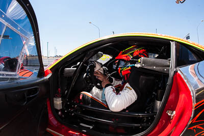 8-February-2014;Australia;Bathurst;Bathurst-12-Hour;Clearwater-Racing;Hiroshi-Hamaguchi;NSW;New-South-Wales;atmosphere;auto;endurance;fisheye;motorsport;pitlane;portrait;racing