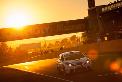 66;9-February-2014;Australia;Bathurst;Bathurst-12-Hour;Danny-Stutterd;Guy-Stewart;Michael-Driver;Motorsport-Services;NSW;New-South-Wales;Seat-Leon-Supercopa;auto;endurance;motorsport;racing;sunrise;telephoto