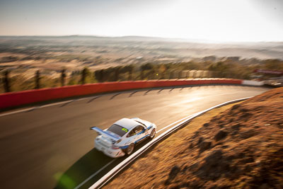 67;67;9-February-2014;Australia;Bathurst;Bathurst-12-Hour;Jeff-Lowrey;Jonathan-Venter;Motorsport-Services;NSW;New-South-Wales;Porsche-997-GT3-Cup;Tony-Richards;auto;endurance;motion-blur;motorsport;racing;wide-angle