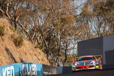 33;33;9-February-2014;Australia;Bathurst;Bathurst-12-Hour;Clearwater-Racing;Craig-Baird;Ferrari-458-Italia-GT3;Hiroshi-Hamaguchi;Matt-Griffin;Mok-Weng-Sun;NSW;New-South-Wales;auto;endurance;motorsport;racing;super-telephoto