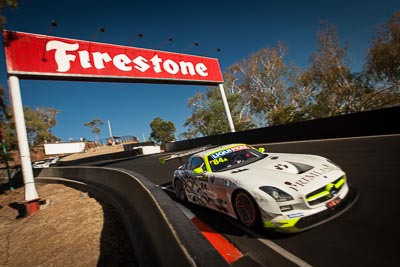 84;9-February-2014;Australia;Bathurst;Bathurst-12-Hour;HTP-Motorsport;Harold-Primat;Maximilian-Buhk;Mercedes‒Benz-SLS-AMG-GT3;NSW;New-South-Wales;Thomas-Jaeger;Thomas-Jäger;auto;endurance;motorsport;racing;wide-angle