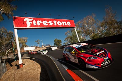 22;22;9-February-2014;Australia;Bathurst;Bathurst-12-Hour;GT-RadialRadio-Hauraki;Lewis-Scott;NSW;New-South-Wales;Richard-Billington;Seat-Leon-Supercopa;Stuart-Owers;auto;endurance;motorsport;racing;wide-angle