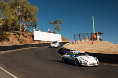 67;67;9-February-2014;Australia;Bathurst;Bathurst-12-Hour;Jeff-Lowrey;Jonathan-Venter;Motorsport-Services;NSW;New-South-Wales;Porsche-997-GT3-Cup;Tony-Richards;auto;endurance;motorsport;racing;sky;wide-angle