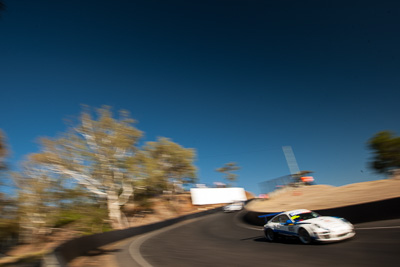 67;67;9-February-2014;Australia;Bathurst;Bathurst-12-Hour;Jeff-Lowrey;Jonathan-Venter;Motorsport-Services;NSW;New-South-Wales;Porsche-997-GT3-Cup;Tony-Richards;auto;endurance;motion-blur;motorsport;racing;sky;wide-angle