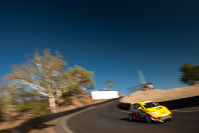 96;9-February-2014;Australia;Bathurst;Bathurst-12-Hour;Fiat-Abarth-500;Fiat-Abarth-Motorsport;Gregory-Hede;Luke-Youlden;Mike-Sinclair;NSW;New-South-Wales;Paul-Gover;auto;endurance;motion-blur;motorsport;racing;sky;wide-angle