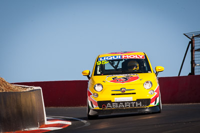 95;9-February-2014;Australia;Bathurst;Bathurst-12-Hour;Clyde-Campbell;Fiat-Abarth-500;Fiat-Abarth-Motorsport;Joshua-Dowling;NSW;New-South-Wales;Paul-Stokell;Toby-Hagon;auto;endurance;motorsport;racing;super-telephoto