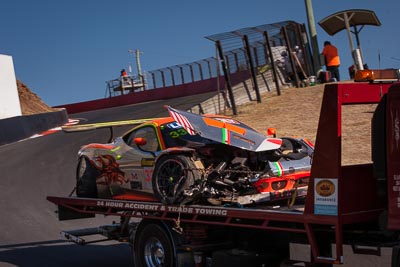 33;33;9-February-2014;Australia;Bathurst;Bathurst-12-Hour;Clearwater-Racing;Craig-Baird;Ferrari-458-Italia-GT3;Hiroshi-Hamaguchi;Matt-Griffin;Mok-Weng-Sun;NSW;New-South-Wales;auto;endurance;motorsport;racing;telephoto