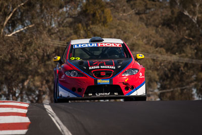 22;22;9-February-2014;Australia;Bathurst;Bathurst-12-Hour;GT-RadialRadio-Hauraki;Lewis-Scott;NSW;New-South-Wales;Richard-Billington;Seat-Leon-Supercopa;Stuart-Owers;auto;endurance;motorsport;racing;super-telephoto