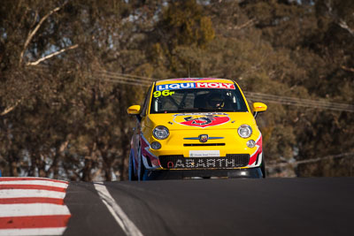 96;9-February-2014;Australia;Bathurst;Bathurst-12-Hour;Fiat-Abarth-500;Fiat-Abarth-Motorsport;Gregory-Hede;Luke-Youlden;Mike-Sinclair;NSW;New-South-Wales;Paul-Gover;auto;endurance;motorsport;racing;super-telephoto