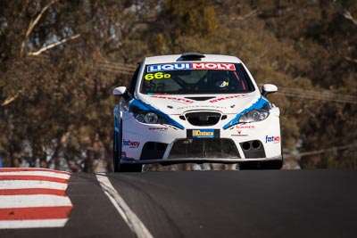 66;9-February-2014;Australia;Bathurst;Bathurst-12-Hour;Danny-Stutterd;Guy-Stewart;Michael-Driver;Motorsport-Services;NSW;New-South-Wales;Seat-Leon-Supercopa;auto;endurance;motorsport;racing;super-telephoto