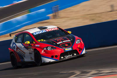 22;22;9-February-2014;Australia;Bathurst;Bathurst-12-Hour;GT-RadialRadio-Hauraki;Lewis-Scott;NSW;New-South-Wales;Richard-Billington;Seat-Leon-Supercopa;Stuart-Owers;auto;endurance;motorsport;racing;super-telephoto