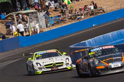 84;9-February-2014;Australia;Bathurst;Bathurst-12-Hour;HTP-Motorsport;Harold-Primat;Maximilian-Buhk;Mercedes‒Benz-SLS-AMG-GT3;NSW;New-South-Wales;Thomas-Jaeger;Thomas-Jäger;auto;endurance;motorsport;racing;super-telephoto