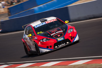 22;22;9-February-2014;Australia;Bathurst;Bathurst-12-Hour;GT-RadialRadio-Hauraki;Lewis-Scott;NSW;New-South-Wales;Richard-Billington;Seat-Leon-Supercopa;Stuart-Owers;auto;endurance;motorsport;racing;super-telephoto