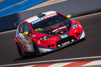 22;22;9-February-2014;Australia;Bathurst;Bathurst-12-Hour;GT-RadialRadio-Hauraki;Lewis-Scott;NSW;New-South-Wales;Richard-Billington;Seat-Leon-Supercopa;Stuart-Owers;auto;endurance;motion-blur;motorsport;racing;super-telephoto