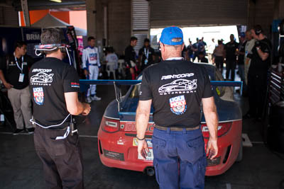 45;28mm;45;9-February-2014;Australia;Barton-Mawer;Bathurst;Bathurst-12-Hour;Duvashen-Padayachee;NSW;New-South-Wales;Porsche-997-GT3-Cup;Rencorp-Hyundai-Forklifts;Richard-Muscat;auto;endurance;motorsport;racing