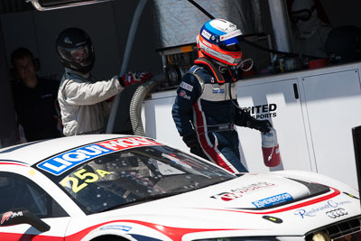 25;25;9-February-2014;Audi-R8-LMS-Ultra;Australia;Bathurst;Bathurst-12-Hour;Eric-Lux;Mark-Patterson;Markus-Winkelhock;NSW;New-South-Wales;United-Autosports;auto;endurance;motorsport;racing;telephoto