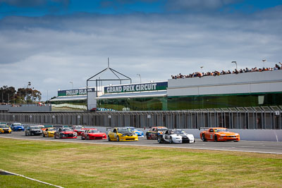 72;99;25-November-2018;72;99;Australia;Ford-Mustang;Holden-Calibra;Island-Magic;Phil-Crompton;Phillip-Island;Sports-Sedans;Steven-Tamasi;Victoria;auto;motorsport;racing;telephoto