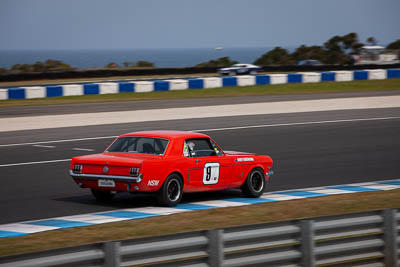 9;23-November-2019;9;Australia;Ford-Mustang;Harry-Bargwanna;Historic-Touring-Cars;Island-Magic;Phillip-Island;VIC;Victoria;auto;motorsport;racing;telephoto