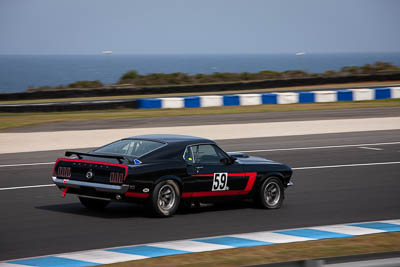 59;23-November-2019;59;Australia;Ford-Mustang;Historic-Touring-Cars;Island-Magic;Phillip-Island;Ray-Hepburn;VIC;Victoria;auto;motorsport;racing;telephoto