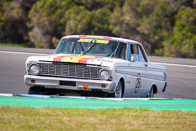 26;24-November-2019;26;Australia;Ford-Falcon-Rallye-Sprint;Historic-Touring-Cars;Island-Magic;Jervis-Ward;Phillip-Island;VIC;Victoria;auto;motorsport;racing;super-telephoto