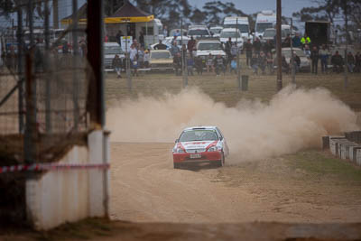 18;18;1996-Honda-Civic;29-November-2019;Alpine-Rally;Andrew-Benefield;Australia;Bairnsdale-Speedway;Brett-Middleton;East-Gippsland;Gippsland;Honda;P20;Rally;VIC;auto;classic;historic;motorsport;racing;super-telephoto;vintage