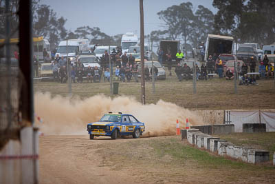 22;1975-Ford-Escort;22;29-November-2019;Alpine-Rally;Australia;Bairnsdale-Speedway;C2;East-Gippsland;Ford;Gippsland;Neil-Schey;Rally;Scott-Middleton;VIC;auto;classic;historic;motorsport;racing;super-telephoto;vintage