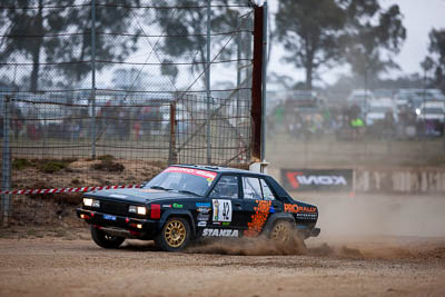 42;1980-Datsun-Stanza;29-November-2019;42;Alpine-Rally;Australia;Bairnsdale-Speedway;CRC;Chris-Ellis;Datsun;East-Gippsland;Gippsland;Joel-Wald;Rally;VIC;auto;classic;historic;motorsport;racing;super-telephoto;vintage