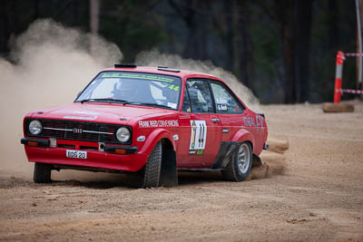 44;1979-Ford-RS1800-Escort;29-November-2019;44;Alpine-Rally;Australia;Bairnsdale-Speedway;C1;Damian-Reed;East-Gippsland;Ford;Gippsland;Rally;VIC;Wayne-Mason;auto;classic;historic;motorsport;racing;super-telephoto;vintage