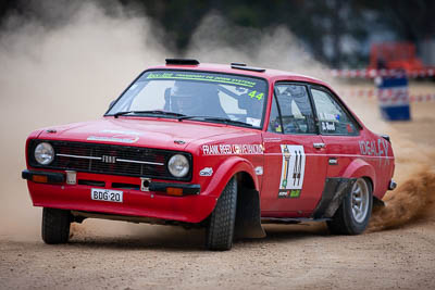 44;1979-Ford-RS1800-Escort;29-November-2019;44;Alpine-Rally;Australia;Bairnsdale-Speedway;C1;Damian-Reed;East-Gippsland;Ford;Gippsland;Rally;VIC;Wayne-Mason;auto;classic;historic;motorsport;racing;super-telephoto;vintage