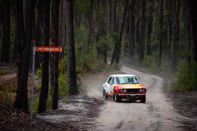 2;1970-Mazda-RX2;2;30-November-2019;Alpine-Rally;Australia;C1;Gippsland;Mazda;Nathan-Quinn;Rally;Ray-Winwood‒Smith;VIC;auto;classic;historic;motorsport;racing;special-stage;super-telephoto;vintage