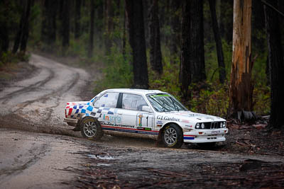 1;1;1983-BMW-320is;30-November-2019;Alpine-Rally;Australia;BMW;Ben-Barker;CRC;Damien-Long;Gippsland;Rally;VIC;auto;classic;historic;motorsport;racing;special-stage;super-telephoto;vintage