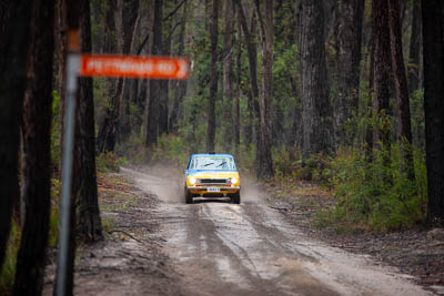 10;10;1971-Datsun-1600;30-November-2019;Alpine-Rally;Australia;CRC;Carl-Stewart;Datsun;Gippsland;Matthew-James;Rally;VIC;auto;classic;historic;motorsport;racing;special-stage;super-telephoto;vintage