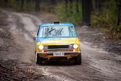 10;10;1971-Datsun-1600;30-November-2019;Alpine-Rally;Australia;CRC;Carl-Stewart;Datsun;Gippsland;Matthew-James;Rally;VIC;auto;classic;historic;motorsport;racing;special-stage;super-telephoto;vintage