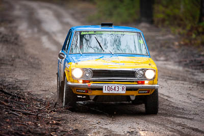 10;10;1971-Datsun-1600;30-November-2019;Alpine-Rally;Australia;CRC;Carl-Stewart;Datsun;Gippsland;Matthew-James;Rally;VIC;auto;classic;historic;motorsport;racing;special-stage;super-telephoto;vintage