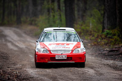 18;18;1996-Honda-Civic;30-November-2019;Alpine-Rally;Andrew-Benefield;Australia;Brett-Middleton;Gippsland;Honda;P20;Rally;VIC;auto;classic;historic;motorsport;racing;special-stage;super-telephoto;vintage