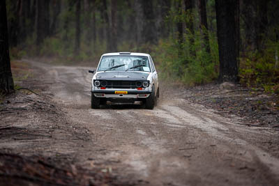 3;3;30-November-2019;Alpine-Rally;Australia;Brendan-Reeves;CRC;Datsun;Datsun-1600;Gippsland;Rally;Rhianon-Gelsomino;VIC;auto;classic;historic;motorsport;racing;special-stage;super-telephoto;vintage