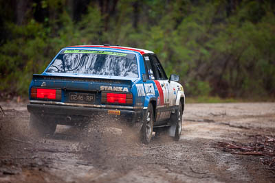 28;1979-Datsun-Stanza;28;30-November-2019;Alpine-Rally;Australia;C1;Darryn-Snooks;Datsun;Gippsland;Michael-Foreshew;Rally;VIC;auto;classic;historic;motorsport;racing;special-stage;super-telephoto;vintage